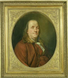 Portrait of Benjamin Franklin, after a portrait by Joseph Siffrede-Duplessis